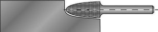 RUKO burr RBF Ø 12 mm head length 25 mm shank Ø 6 mm ( 4000602856 )
