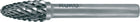 RUKO burr RBF Ø 12 mm head length 25 mm shank Ø 6 mm ( 4000602856 )
