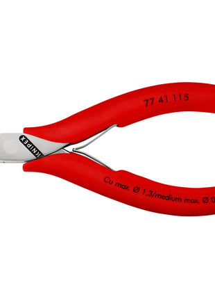 KNIPEX Electronics diagonal cutters length 115 mm shape 2 ( 4000810487 )