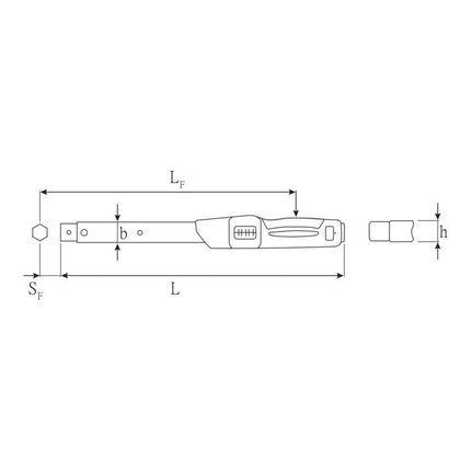 STAHLWILLE Clé dynamométrique 730N/10 20 - 100 Nm ( 4000826521 )
