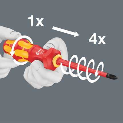 WERA Poignée 827 T i Kraftform Turbo pour lames interchangeables WERA VDE ( 4000828023 )