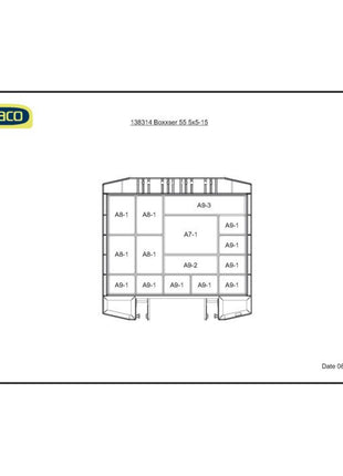 Caja surtida RAACO boxxser W298xD284xH55mm (4000871548)