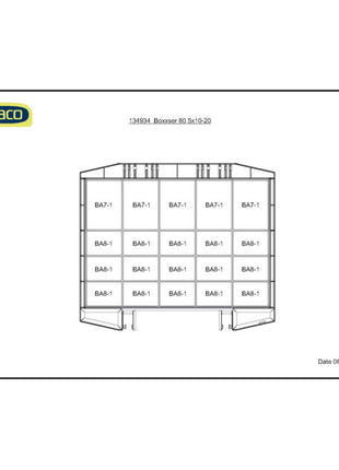 Caja surtida RAACO boxxser W421xD361xH78mm (4000871554)