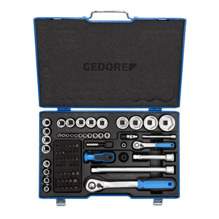 GEDORE Jeu de clés à douille 19 V20U-20 81 pièces 1/4 + 1/2 po. ( 4000880519 )