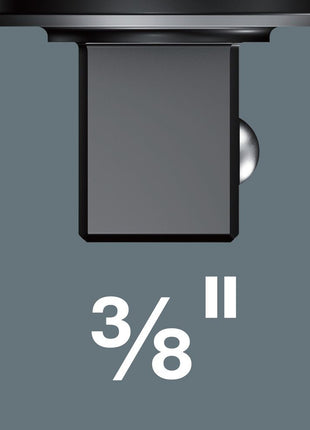 WERA Cliquet à emboîtement 7772 B 3/8 ″ 9 x 12 mm ( 8000377364 )