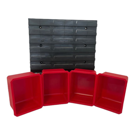 Qbrick System Container Set Nr. 1 Paroi d'atelier 39 x 35 cm avec 4 étagères pour valises System ONE et System TWO