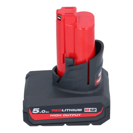 Smerigliatrice diritta a batteria Milwaukee M12 FDGS-501 12 V 6 / 8 mm senza spazzole + 1x batteria ricaricabile 5,0 Ah - senza caricabatterie