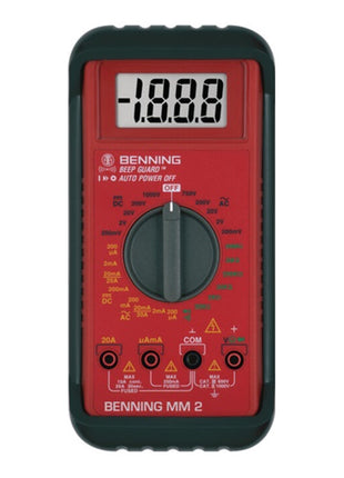 BENNING Multimeter MM 2 0.1 mV-750 V AC, 0.1 mV-1000 V DC ( 4000828865 )