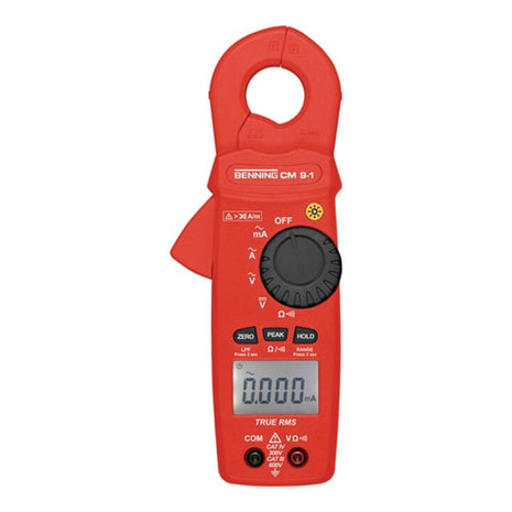 BENNING leakage current clamp CM 9-1 Measuring range 0.010 mA - 60 A AC ( 4000828949 )