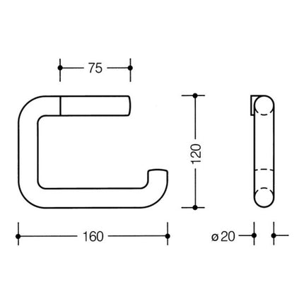 HEWI Portacarta per WC 477.21.100 99 Poliammide ( 3000205958 )