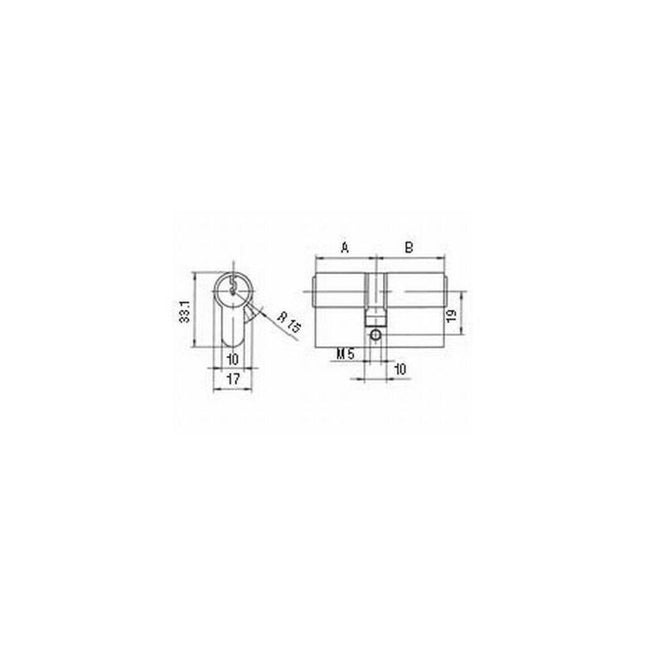 Cylindre double profilé BKS PZ 8800 31/31 mm ( 3000251940 )