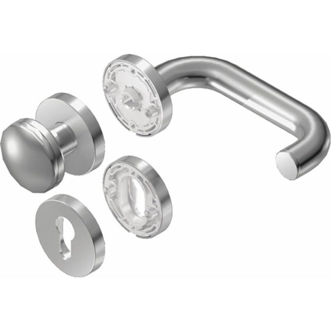 BKS Rosetten-Feuerschutzgarnitur Rondo Rosette Edelstahl D/K ( 3000253081 )