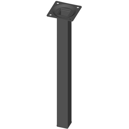 ELEMENT SYSTEM Pied de meuble noir RAL 9005 25 x 25 mm hauteur 300 mm ( 3000271204 )