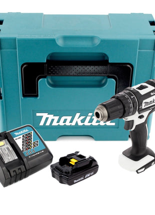 Makita DHP 482 RY1J W Akku Schlagbohrschrauber 18 V 62Nm im Makpac + 1x 1,5 Ah Akku + Ladegerät - Toolbrothers
