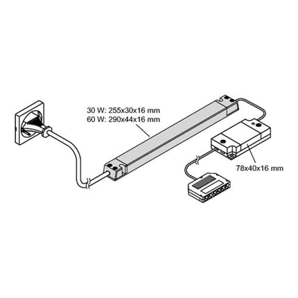 L&S Emotion Radiocommande 1 canal série Frankfurt 230 V 24 V ( 3000550076 )
