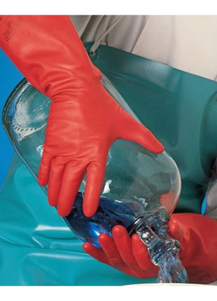ANSELL Chemikalienhandschuhe AlphaTec Sol-Vex 37-900 Größe 9 rot ( 4000371490 )