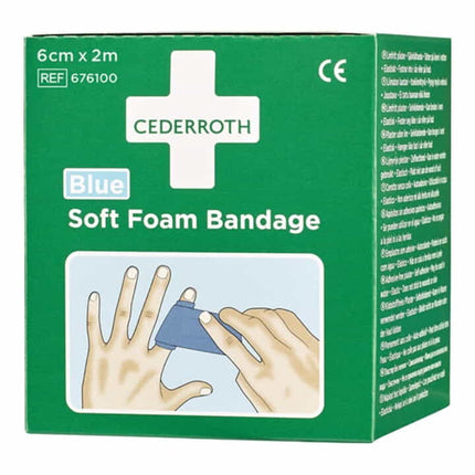 CEDERROTH Benda in schiuma morbida elastica autoadesiva, blu ( 4000386486 )