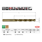 RUKO twist drill DIN 338 type INOX nominal Ø 2.4 mm ( 4000600435 )