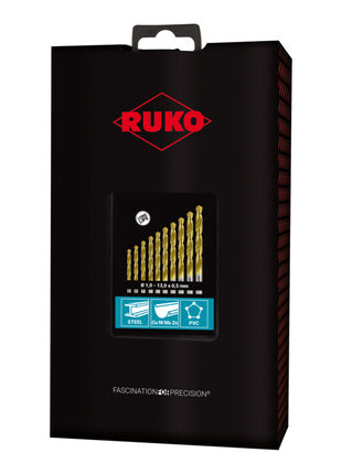 RUKO twist drill set DIN 338 type N nominal Ø 1-13x0.5 mm ( 4000600884 )