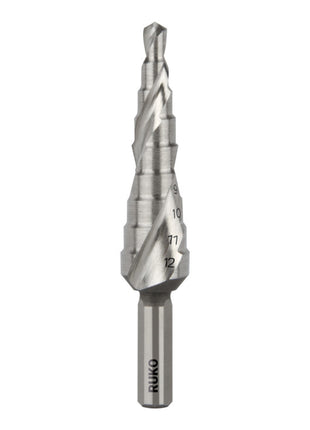 RUKO step drill bit drilling range 4-12 mm ( 4000601707 )
