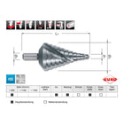 RUKO step drill bit drilling range 6.5 - 40.5 mm ( 4000601761 )