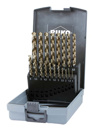 RUKO twist drill bit set DIN 338 UNI nominal Ø 1-10x0.5 mm ( 4000606341 )