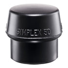 HALDER Tête de maillet à frappe amortie SIMPLEX D. de la tête 60 mm ( 4000811466 )