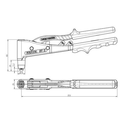 GESIPA Assortiment de rivets POP boîte à rivets 942 pièces ( 4000813054 )