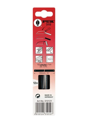 Lama per seghetto PUK 310 lunghezza 150 mm ( 4000814020 )