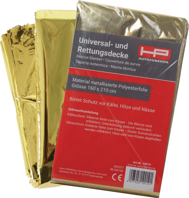 HP AUTOZUBEHÖR Couverture de sauvetage DIN 13164 L2100xB1600xH0,2env.mm ( 4000818628 )