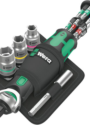 WERA socket spanner set 8009 Zyklop Pocket Set 2 19-piece 3/8 ″ + 1/4 ″ ( 4000822451 )