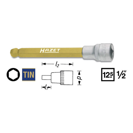 HAZET Douille 986KK 1/2 ″ 6 pans creux ( 4000822761 )