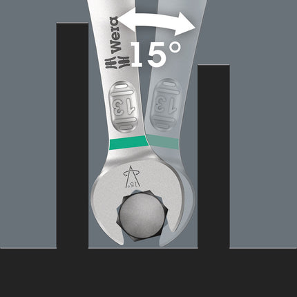 WERA Clé à fourche double Joker 6005 8 x 9 mm Longueur 123 mm ( 4000823160 )