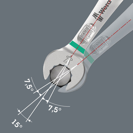 WERA Clé à fourche double Joker 6005 8 x 9 mm Longueur 123 mm ( 4000823160 )