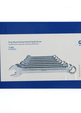GEDORE Combination spanner set 7-080 8-piece spanner width across flats 8-19 mm ( 4000823621 )