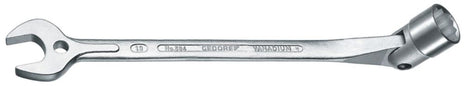 GEDORE Llave de tubo abierta 534, anchura 10 mm, longitud 179 mm (4000824210)