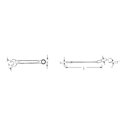 STAHLWILLE Ringmaulschlüssel OPEN BOX 13 SW 6 mm Länge 105 mm ( 4000826001 )