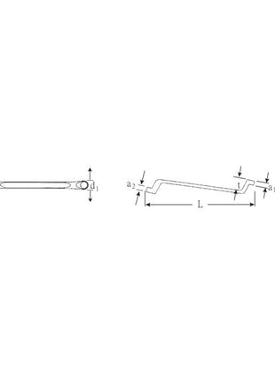 STAHLWILLE Chiave a doppio anello 20 10 x 13 mm 220 mm ( 4000826081 )