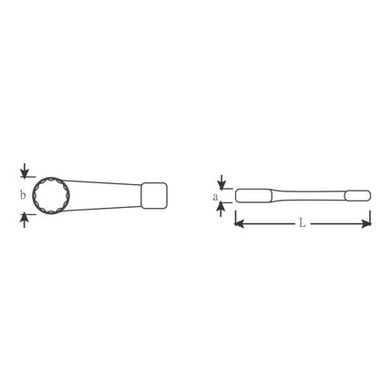 STAHLWILLE Clé polygonale à frapper 4205 ouv. de clé 36 mm ( 4000826121 )