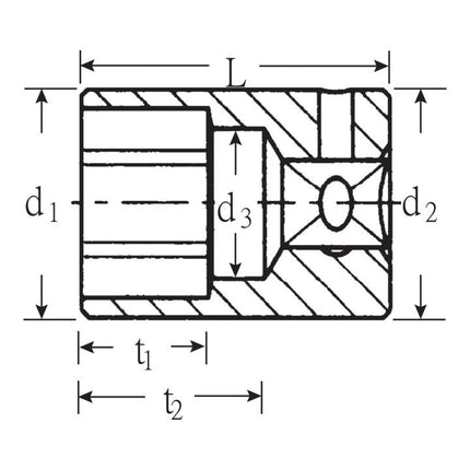 STAHLWILLE Chiave a bussola 40 1/4 ″ esagono ( 4000826214 )