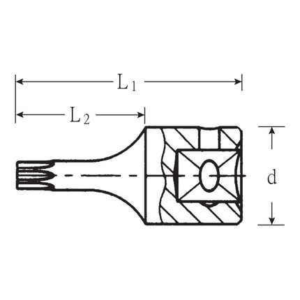 STAHLWILLE Presa 44 KTXB 1/4 ″ TX-BO ( 4000826240 )
