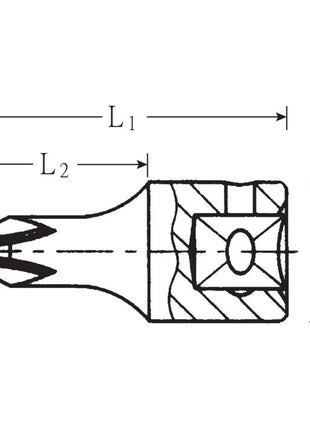 STAHLWILLE Socket 44 P 1/4 ″ PH ( 4000826250 )