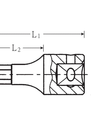 STAHLWILLE Socket 44 K 1/4 ″ hexagon socket ( 4000826256 )