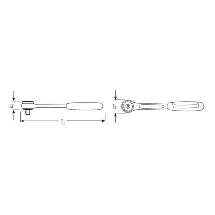 STAHLWILLE Cliquet réversible à levier 435 3/8 po. 30 dents ( 4000826318 )