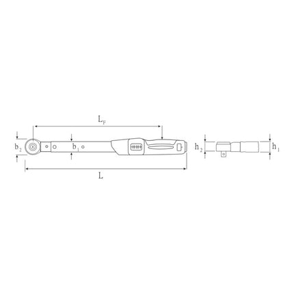 STAHLWILLE Clé dynamométrique 730NR/40FK 3/4 po. 80-400 Nm ( 4000826541 )
