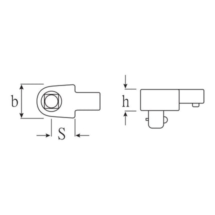 STAHLWILLE Outil à emmancher 734 1/2 po. 9 x 12 mm ( 4000826610 )