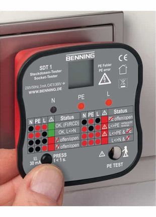 BENNING SDT 1 socket outlet tester for testing socket outlets with earthing contact ( 4000828811 )