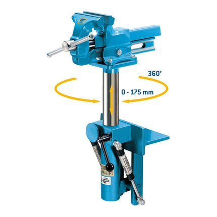 Dispositivo di ripiegamento e regolazione in altezza HEUER per ganasce di larghezza 120 mm ( 4000830378 )