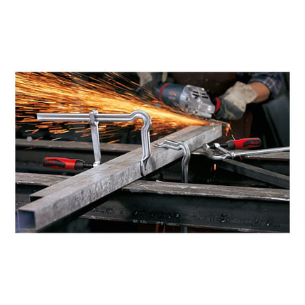 Morsetto a vite interamente in acciaio BESSEY OMEGA Larghezza di serraggio 200 mm Sporgenza 100 mm ( 4000831471 )