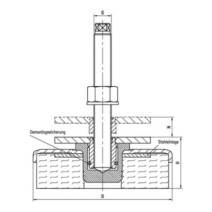 ALBRECHT Pied de machine  taille 2 ( 4000832073 )
